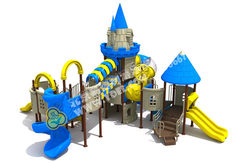 城堡造型幼兒園滑梯設備