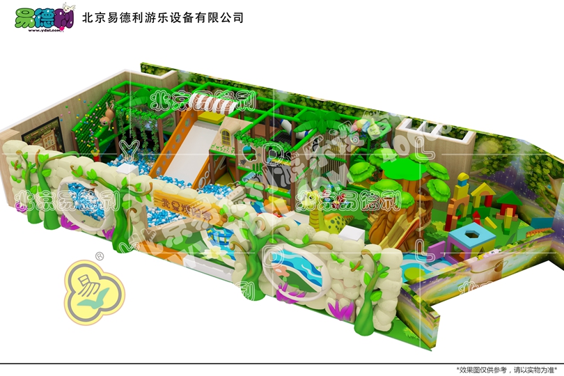 室內卡通小型森林淘氣堡