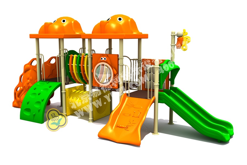 社區(qū)兒童組合滑梯設備九