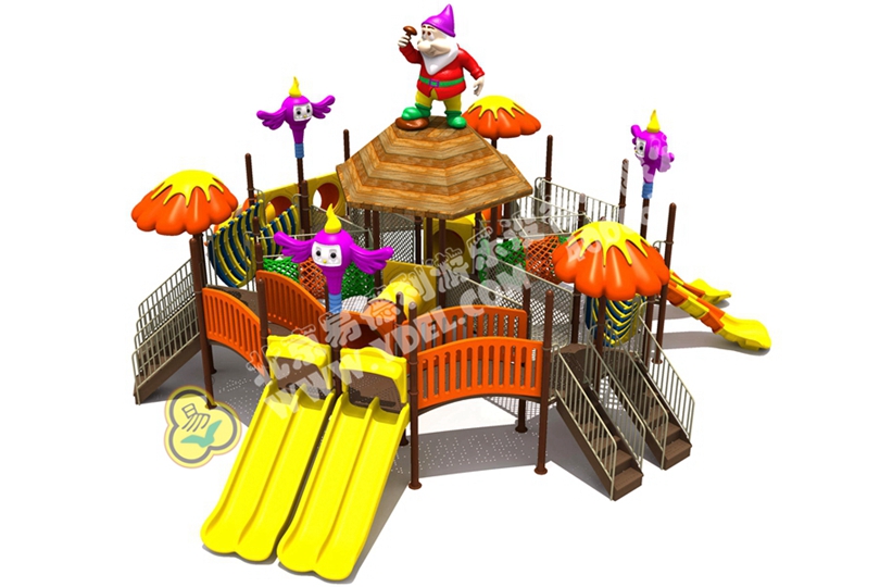 社區(qū)兒童組合滑梯設備七