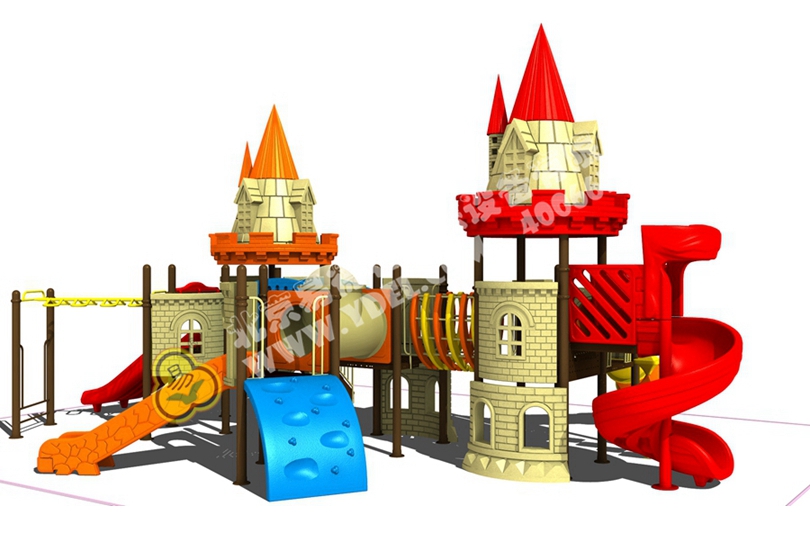 內蒙幼兒園戶外兒童城堡滑梯