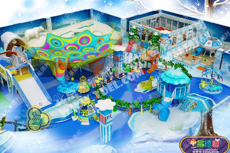 圣誕主題室內兒童淘氣堡