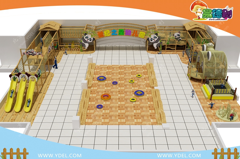 幼兒園戶外爬網樂園整體規劃